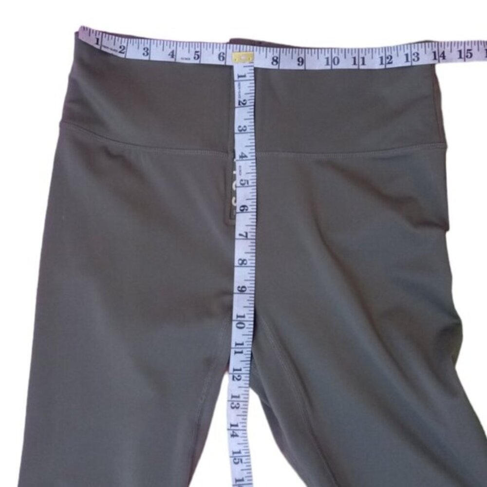 Fabletics zippered olive athletic leggings sz S/M - Picture 7 of 9